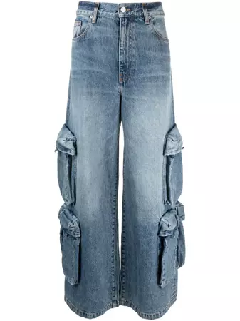AMIRI Baggy mid-rise wide-leg Jeans - Farfetch