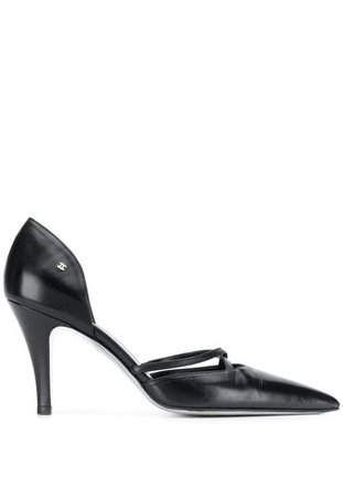 Chanel Pre-Owned, Chanel Pre-Owned 2000's leather pumps - Black | Catalove