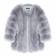 grey fur coat - Google Search