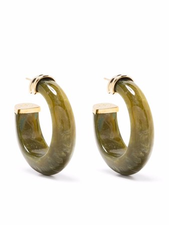 Gas Bijoux Abalone hoop earrings