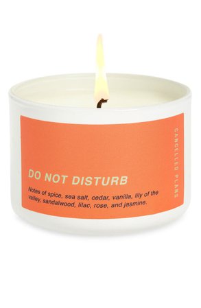 Cancelled Plans Do Not Disturb Mini Candle | Nordstrom