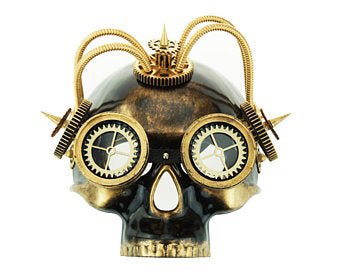 Steampunk Cyborg Halloween Costume Masquerade Face Mask with | Etsy