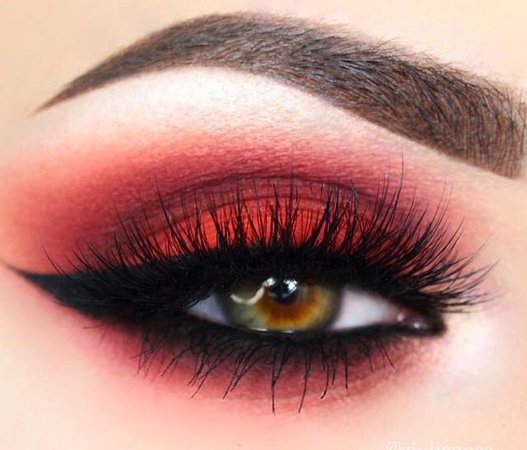 red and black makeup