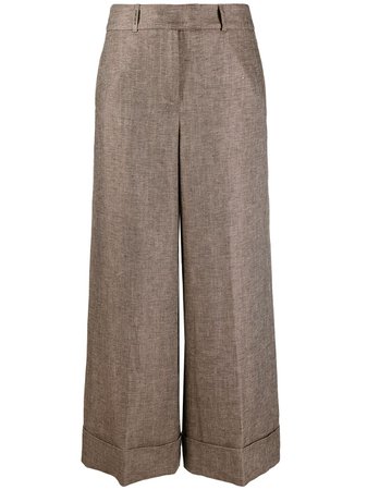 Peserico wide-leg Cropped Trousers - Farfetch