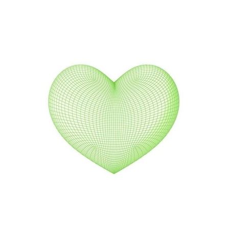 green 3d heart