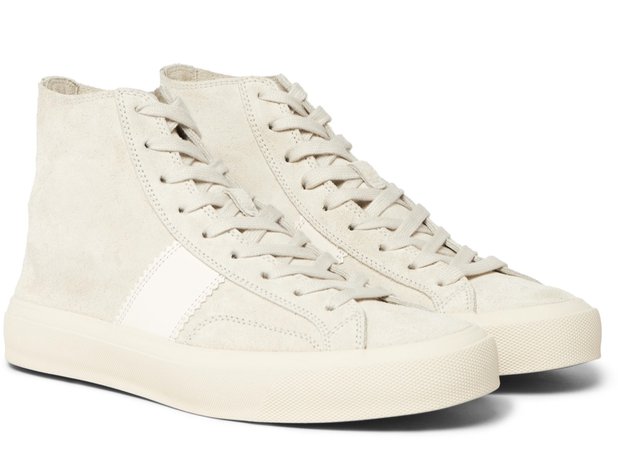 Tom Ford Suede High Tops Off-White Men’s