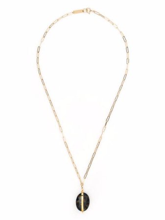 Isabel Marant stone-pendant chain necklace