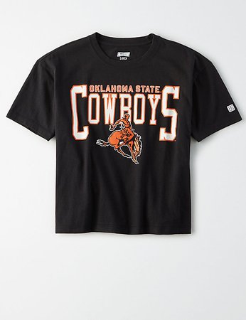 TAILGATE WOMEN'S OKLAHOMA STATE COWBOYS CROPPED T-SHIRT