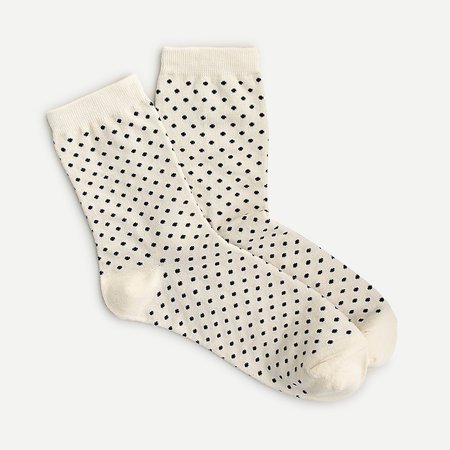 J.Crew: Bootie Socks In Polka Dot For Women