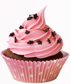 pink black cupcake