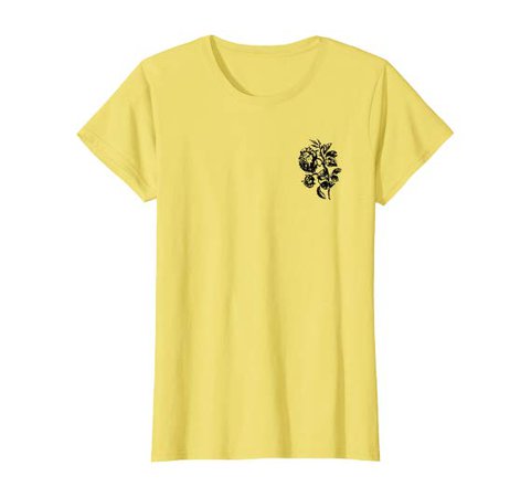 Amazon.com: Womens Cute Stylish Vintage Flowers Plant Nature Graphic Top T-Shirt: Clothing