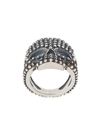Nove25 Dotted Skull Ring N25ANE00161 Silver | Farfetch