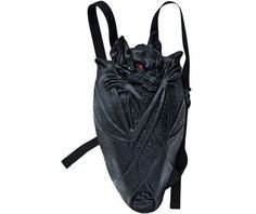 Vampire Bat Latex Gothic Industrial Fetish Cyber Bag Backpack