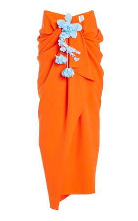 Sarong But So Right Embellished Silk Maxi Skirt By Rosie Assoulin | Moda Operandi