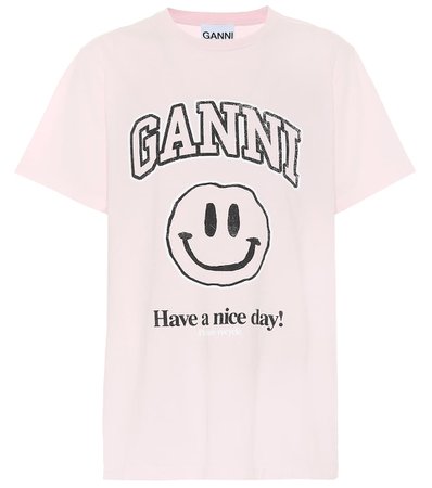 Ganni - Camiseta de algodón orgánico | Mytheresa