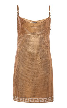 Metallic Lamè Slip Dress By Versace | Moda Operandi