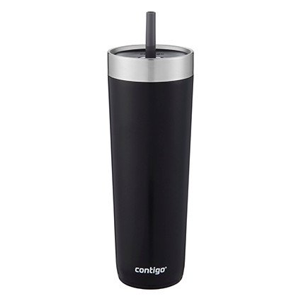 Luxe Insulated Stainless Steel Travel Tumbler with Spill-Proof Lid and Straw, 24 oz. | Contigo®