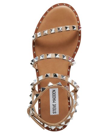 Steve Madden Women's Travel Rock Stud Flat Sandals & Reviews - Sandals - Shoes - Macy's