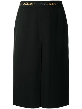 Black Céline Pre-Owned pre-owned straight skirt 130768 - Farfetch