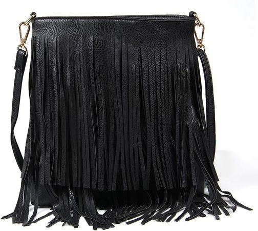 Lanpet Women Fringe Tassel Cross Body Bag Leisure Shoulder Bag: Handbags: Amazon.com