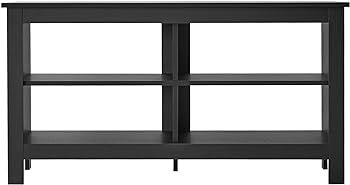 Amazon.com: Panana Black TV Stand for 50 inch TV, Storage Shelves, Entertainment Center, Media Console, Living Room, Bedroom : Home & Kitchen