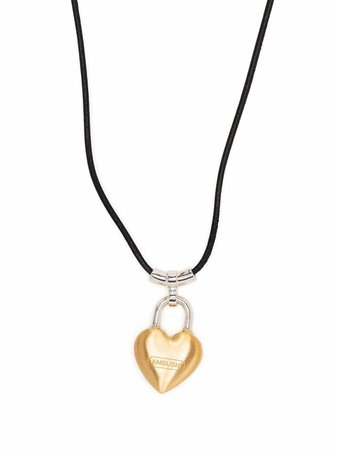 AMBUSH Heart Padlock Pendant Necklace - Farfetch