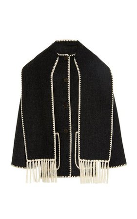 Oversized Wool-Blend Scarf Jacket By Totême | Moda Operandi