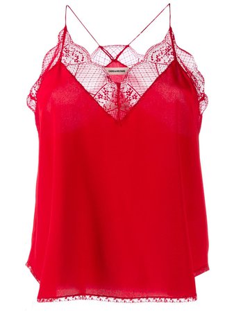 Zadig&Voltaire lace detail camisole top £160 - Shop Online. Same Day Delivery in London
