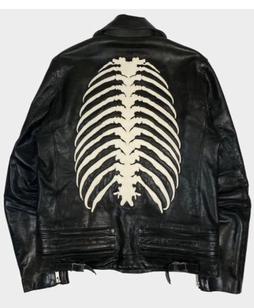 skeleton leather jacket