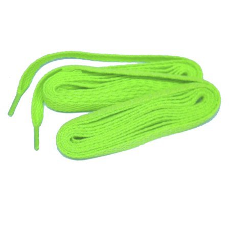 GREATLACES - 27 Inch 69 cm Neon Green professional proATHLETIC™ Flat 8mm sneaker shoelaces -(2 Pair Pack) - Walmart.com