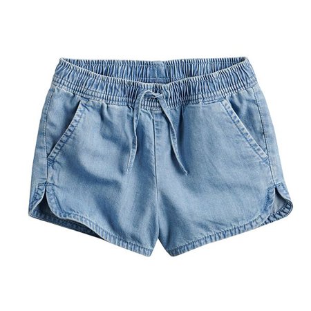 Girls 4-12 Jumping Beans® Dolphin Twill Pull-On Shorts
