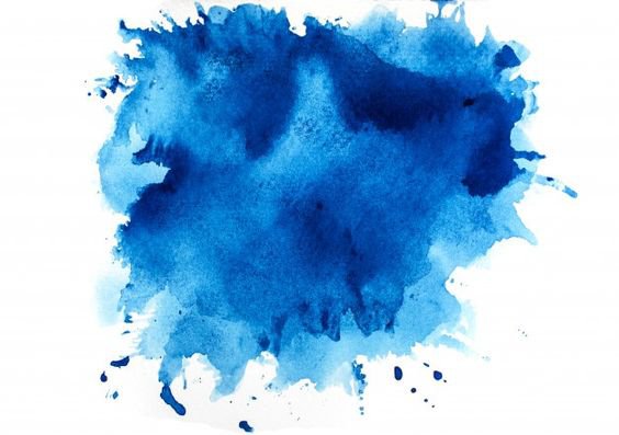 Dark Blue Watercolor Splatter