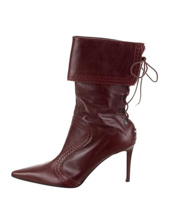 Christian Louboutin Leather Brogue Boots - Shoes - CHT122054 | The RealReal