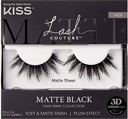 Kiss Lash Couture Matte Black Faux Mink, Matte Sheer | Ulta Beauty