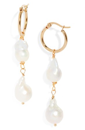 Casa Clara Joan Genuine Freshwater Pearl Drop Earrings | Nordstrom