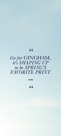 gingham quote - Google Search