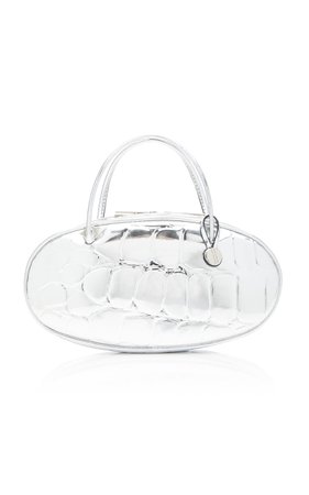 Pill Box Mirror Croc-Effect Top Handle Bag by Hayward | Moda Operandi