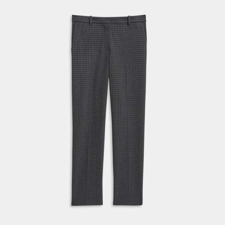 Houndstooth Knit Tailored Trouser