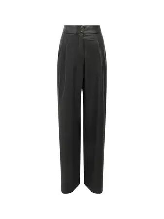 Crolenda PU Trousers Blackout | French Connection US