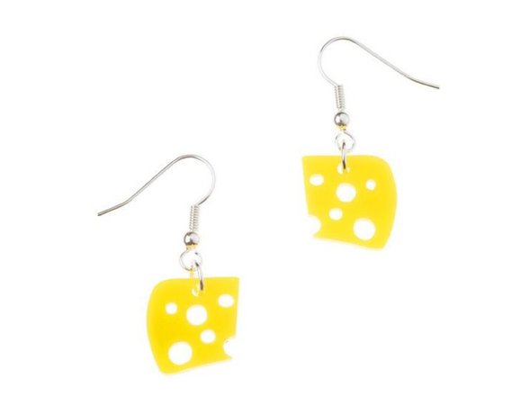 cheese earrings