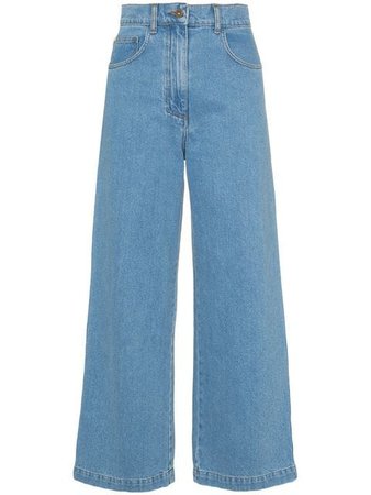 Nanushka Marfa 90s high-waisted straight leg jeans