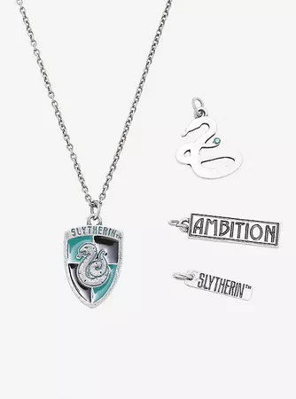 Harry Potter Slytherin Multi-Charm Necklace | Hot Topic