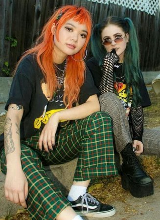 rock/punk/goth style