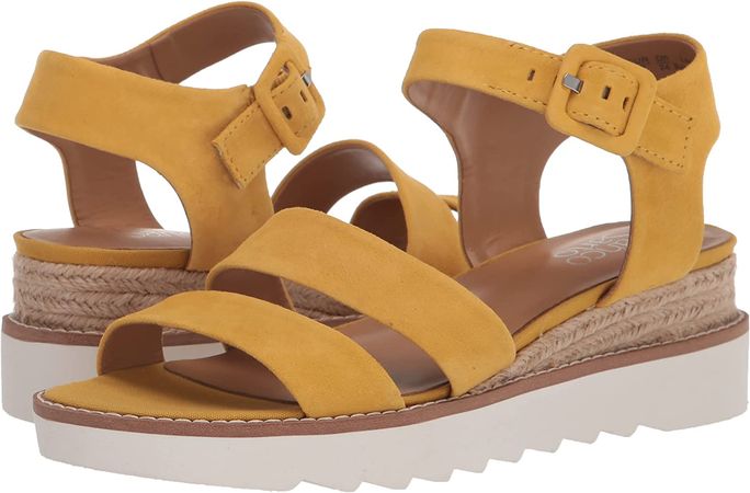 Amazon.com | Franco Sarto Women's Colton Espadrille Wedge Sandal, Summer Yellow, 6 | Sandals