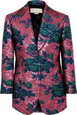 Gucci | Floral brocade blazer | NET-A-PORTER.COM