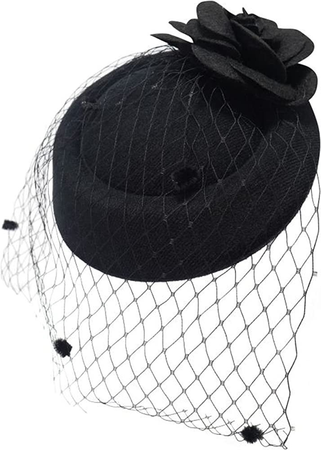 veiled black hat
