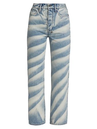 Shop Ksubi Brooklyn Stroke High-Rise Rigid Straight-Leg Jeans | Saks Fifth Avenue