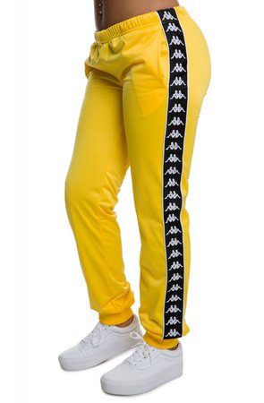 yellow kappa pants