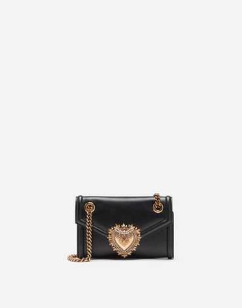 Mini Bags and Clutches | Dolce&Gabbana - MINI DEVOTION BAG IN SMOOTH CALFSKIN