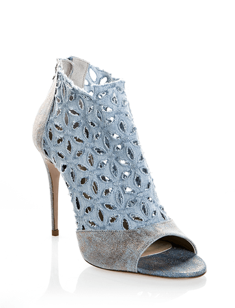 6548 Nando Muzi Bootie / Blue | Italian Designer Shoes | Rina's Store